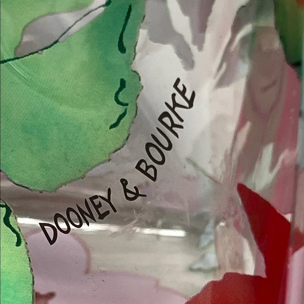 Dooney & Bourke Red and Green Floral Tote - Picture 4 of 7